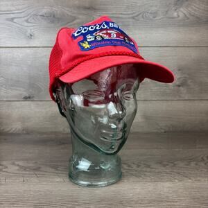 VTG Bill Elliott Winston Cup Champion 1988 Coors #9 Embroidered Red Snapback Hat